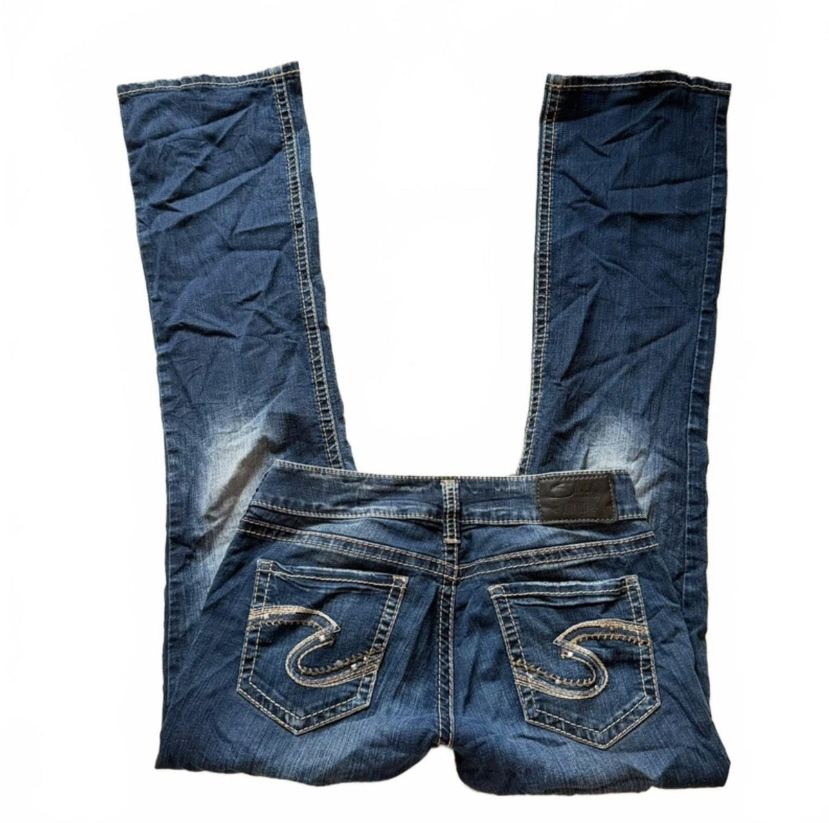 Vintage Y2K Embroidered Low Rise Flare Jeans detail 2