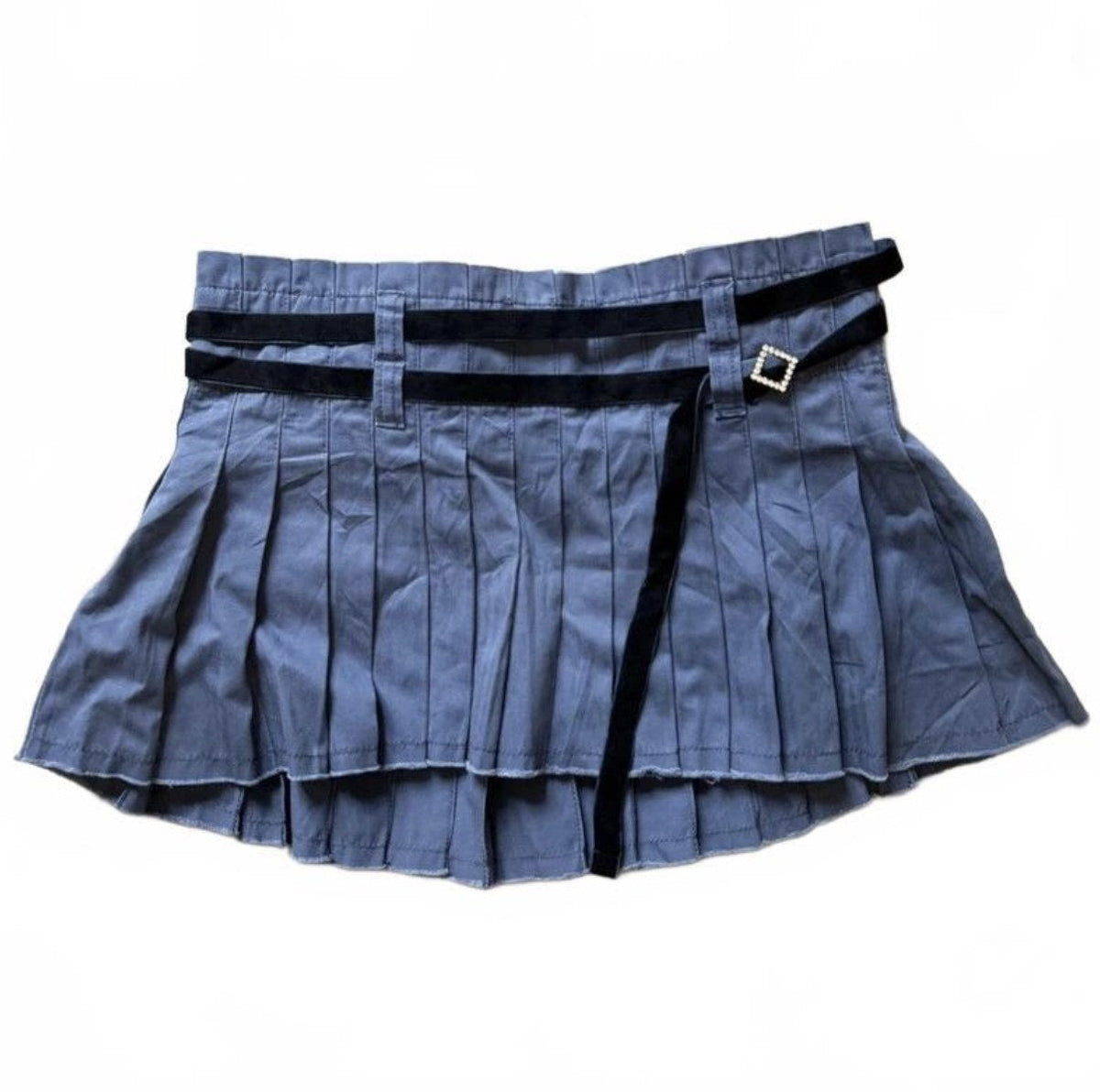 Vintage Y2K Hollister Pleated Mini Skirt with Belt Detail detail 2