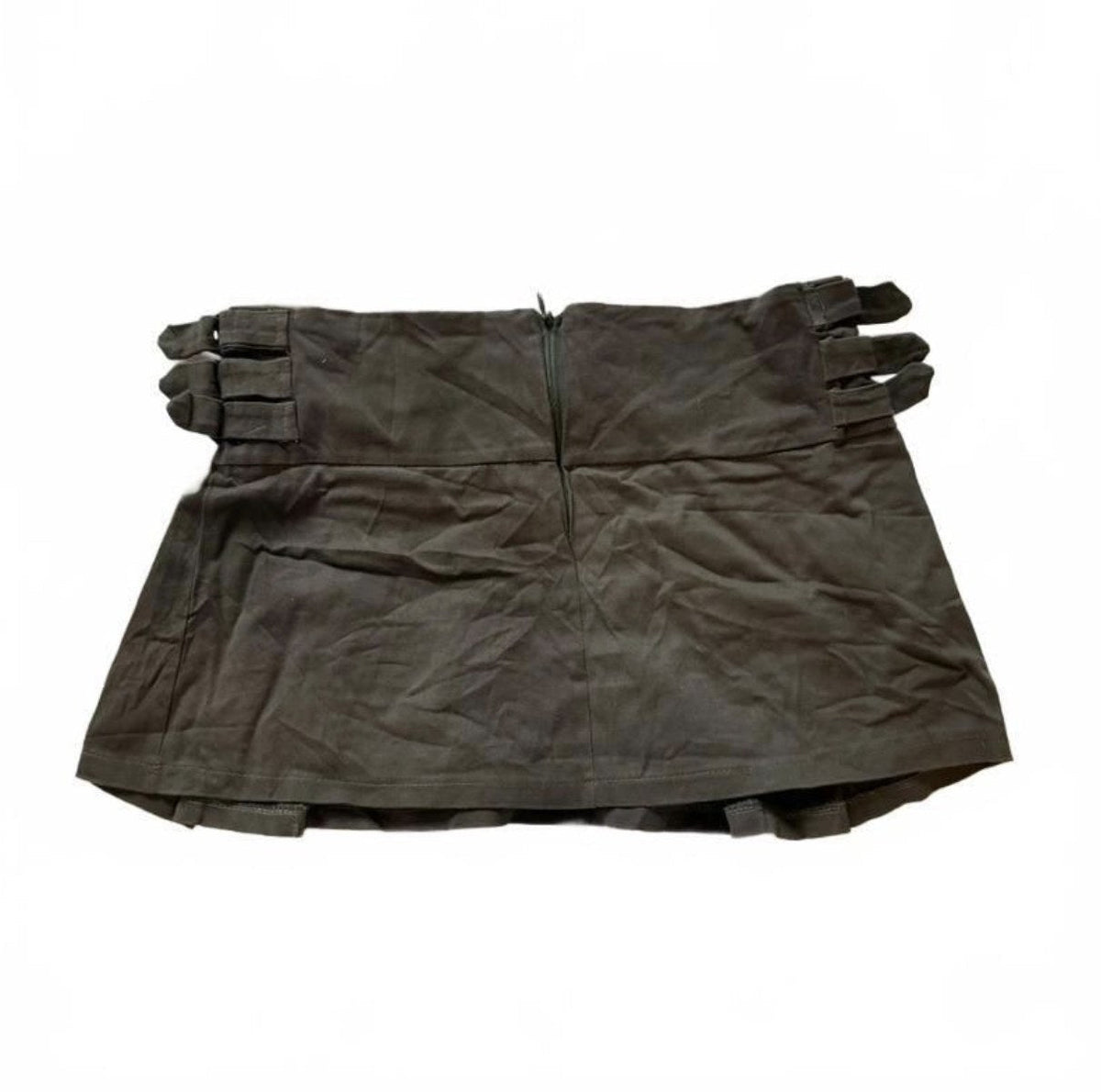 Vintage Y2K Brown Buckle Mini Skirt detail 3